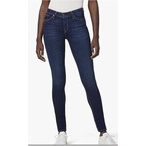Hudson Jeans - Krista Super Skinny Stretch Blue Dark Wash Denim Jeans , Size 30